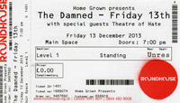 The Damned - The Roundhouse, London 13.12.13